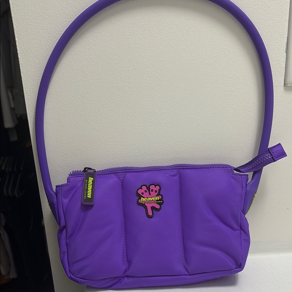 Marc Jacobs Purple Bag with Pink Logo
